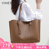 viney牛皮包包女包大容量托特包单肩包手提包生日七夕情人节礼物送女友