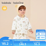 巴拉巴拉balaOne婴儿套装宝宝睡衣男女童长袖家居服2025夹棉208425134202