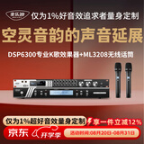 麦乐迪DSP6300卡拉ok混响器 数字音频前级效果器 家庭影院防啸叫调音台处理器含话筒 调音台均衡器 DSP6300+ML3208变频话筒套装 标准版