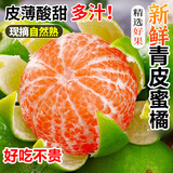 粤迎青皮蜜桔【闪送-源头直采】蜜橘子无籽新鲜现摘现发酸甜口感湖北 5斤亲选果【单果45mm+】净4.0斤