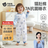 贝肽斯睡衣女童春夏季连体衣宝宝爬行服婴儿童男孩1-6岁家居服睡衣套装 宇航员巡航-四季【7A级抑菌】 80 cm【建议身高73-80cm】