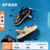 CROCS卡骆驰贝雅卡骆班洞洞鞋轻便耐磨拖鞋一脚蹬休闲鞋|205089 深蓝/辣椒红-4CC（含智必星） 46 /47(300mm)