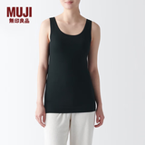 MUJI 女式 莱赛尔 带罩杯背心 女士女款 带胸垫女装 内搭 黑色 4S XS (150/76A)