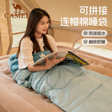 骆驼（CAMEL）户外睡袋大人男成人露营四季冬季棉加厚保暖防寒隔脏睡袋 左