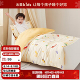 水星儿童（MERCURY Kids）水星家纺 幼儿园全棉抗菌四季被套(乐宝黄/汽车)120cm×150cmA类