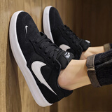 耐克（NIKE） 男鞋板鞋男 26秋季新款运动鞋复古休闲鞋SB透气耐磨帆布鞋子男士 【新品】001-经典黑白/晒图退10 41 （内长260mm）