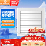 金羚（JINLING）窗式排气扇卫生间换气扇厨房排风扇电动百叶橱窗式 APC15-2-2DA