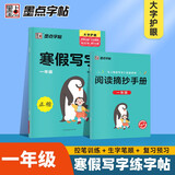 墨点字帖  寒假写字作业 小学生一年级复习加预习练字帖