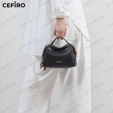 塞飞洛（CEFIRO）腋下包简约百搭信封包翻盖通勤手提单肩斜挎女包1139 烟灰色