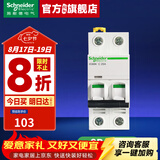 施耐德空气开关A9系列iC65N家用2P小型空开微型断路器总闸双进双出空开 【独立包装】2P C25A