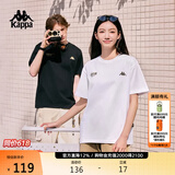 卡帕（Kappa）背靠背运动男士t恤短袖2026新款纯棉夏季跑步上衣K0D32TD21V