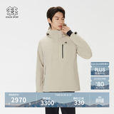 KOLON SPORT/可隆MIST轻量羽绒服 男士防水透湿户外防风轻薄鹅绒夹克 LHDJ5WNT21-LK 浅卡其 L 175/96A