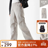 骆驼（CAMEL）【王俊凯同款】户外滑雪裤女三防水直筒裤加绒长裤冲锋裤 6806