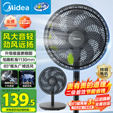 美的（Midea）【超级单品】七叶轻音立式电风扇家用柔风落地扇台式桌面小型风扇大风量节能摇头宿舍电扇 SAF30AB