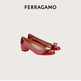 菲拉格慕（Ferragamo）女士Vara蝴蝶结高跟鞋  0591964_1D _ 75 礼物送女友