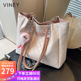 viney牛皮包包女包大容量托特包休闲手提单肩包生日礼物品牌送女友老婆