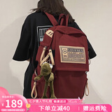 爱情海双肩包书包女大容量小学生初中高中背包大学生轻便电脑包旅行包