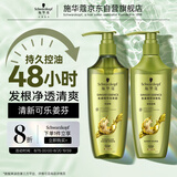 施华蔻（Schwarzkopf）生姜精华洗护套装(600ml洗+600ml润）控油去屑洗发水护发素团购