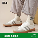 Semir男鞋德训鞋男春夏新款复古休闲鞋阿甘男板鞋STH243039 白灰 39