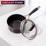 圈圈锅（CIRCULON）家用不粘奶锅宝宝辅食锅轻油烟带玻璃盖燃气电磁炉通用14cm 不粘奶锅 14cm 0ml
