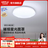 欧普照明（OPPLE）卧室吸顶灯具走廊灯过道灯阳台玄关灯简约小吸顶灯三防一体快装 星空面罩【白光】13瓦/1200lm/直径27cm