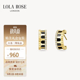 LOLA ROSE罗拉玫瑰拱门银耳钉耳环耳饰女气质生日礼物送女友