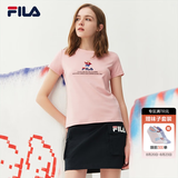 斐乐（FILA） 女装官方女士短袖T恤夏季休闲运动内搭t恤百搭短T上衣 麦町粉-F51W328152FPK M （165/84A/M）