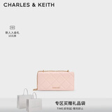 CHARLES&KEITH质感菱格链条小方包钱包斜挎包包女包生日礼物送女友CK6-10680924