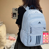 阿迪达斯（adidas）书包男包女包2026新款双肩包大学生电脑背包休闲书包大容量运动包 时尚蓝/大容量/新到货 MISC