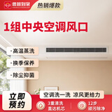 鲁班到家家电清洗 不限品牌 上门服务 清洁保养 空调拆洗 清洗套餐 1组中央空调风口【风管机拆洗】