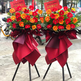 鲜花速递开业花篮一个或一对乔迁商务迎宾开张大麦庆典麦穗上门 事业有成（单个售价）