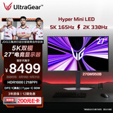 LG 27GM950B 27英寸5K Hyper Mini LED 高端显示器 5KAI超分 218PPI TUV防光晕 DP2.1满血 HDR1000