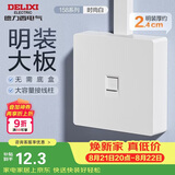 德力西（DELIXI）明装开关插座面板 158系列  电脑插座