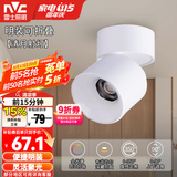 雷士（NVC） 筒灯LED明装射灯可折叠免开孔天花灯客厅背景墙玄关灯旋转筒射灯 【全光谱/可旋转折叠】清月Ra97-12W暖白-24°