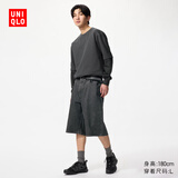 优衣库牛仔中裤/水洗产品男装女装26春夏新款短裤484209 08 深灰色 S