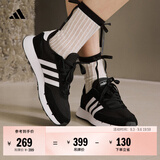 adidas RUN 60s 2.0复古休闲舒适跑步鞋男女阿迪达斯官方轻运动 黑/白   42