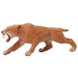 玛奇乐（MECHILE）仿真远古史前动物模型玩具冰河世纪猛犸象剑齿虎长毛犀牛长毛象 剑齿虎