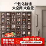 蚂蚁盒子鞋盒鞋子储物柜门口入户鞋柜封闭式多层家用免安装一体神器靠墙架