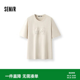 森马（Semir）短袖T恤男装熊猫国风印花刺绣夏季凉感t宽松上衣109325100113