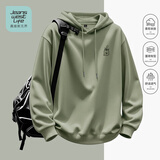 JEANSWEST LIFE真维斯连帽卫衣男春秋重磅潮流外套休闲绿色盆栽学生宽松百搭上衣