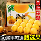 山姆伯伯 黄桃【闪送】黄金蜜毛桃油桃新鲜水果北京桃子中秋送礼盒 【更大更甜】S+级品质果王200g+ 10斤装【性价比-量大更实惠】净9