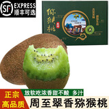 鑫果滋【顺丰】陕西周至翠香猕猴桃 秦岭新鲜奇异果绿心泥猴桃中秋水果 【发顺丰】 净重8.5-9斤家庭装 80g+