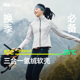 蕉下（beneunder）外套女户外气绒秋冬可收帽运动弹力棉服CL236藤雾灰M