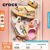 CROCS卡骆驰贝雅卡骆班洞洞鞋轻便拖鞋男鞋女鞋一脚蹬休闲鞋|205089 白/深蓝-126（含智必星） 43 (270mm)