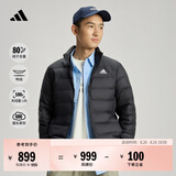 adidas 600蓬修身休闲保暖鸭绒羽绒服外套男秋冬阿迪达斯轻运动   黑色/白色(推荐选大一码)   S
