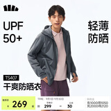 蕉下（beneunder）防晒衣男薄外套皮肤衣冰丝防紫外线凉感透气户外TS407深蓝灰L