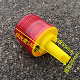 爱驾宝（aijiabao）太阳能警示灯爆闪夜间警示闪光灯工地施工围挡墙障碍灯船用闪烁 小圆柱警示灯