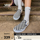 VANS范斯官方 经典款Slip-On经典一脚蹬男女鞋帆布鞋VN000EYEBWW 黑白棋盘格 38.5
