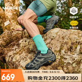 迈乐（Merrell）官方运动户外登山鞋徒步鞋减震MOAB 3男鞋女鞋轻量防滑耐磨透气 J035881黑灰（男） 41