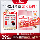 皇家幼猫猫粮 幼猫奶糕K36通用粮离乳期 英短美短布偶幼猫猫咪专用粮 【锁鲜推荐】k36幼猫粮2kg*2袋